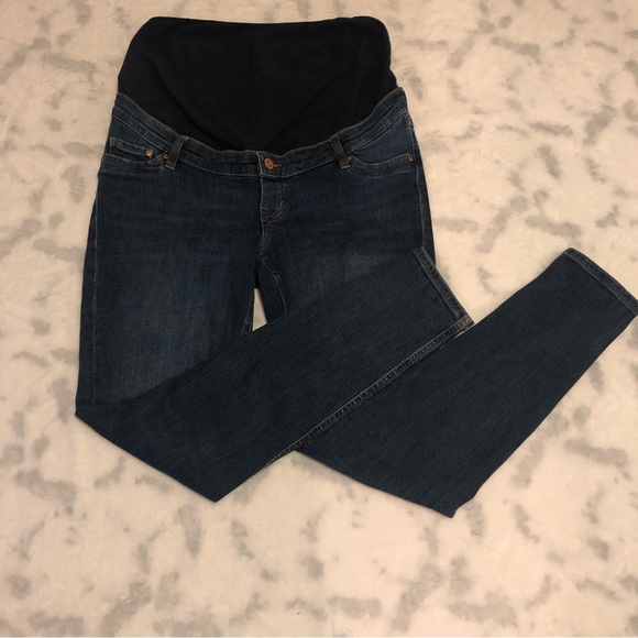 H&M & DENIM SKINNY COUPE HIGH RIB MATERNITY JEANS. SIZE (M) - Picture 4 of 15